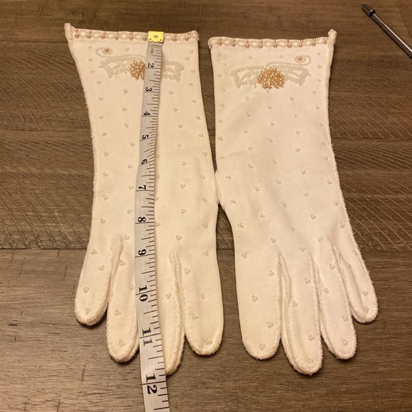 Vintage Beaded Long Dress Gloves - Picture 8 of 8